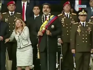 Momento del atentado contra Maduro Momento del atentado contra Maduro