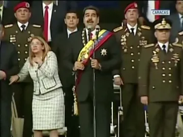 Momento del atentado contra Maduro Momento del atentado contra Maduro