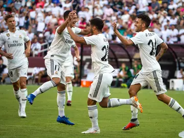Asensio celebra uno de sus goles ante la Juventus Asensio celebra uno de sus goles ante la Juventus