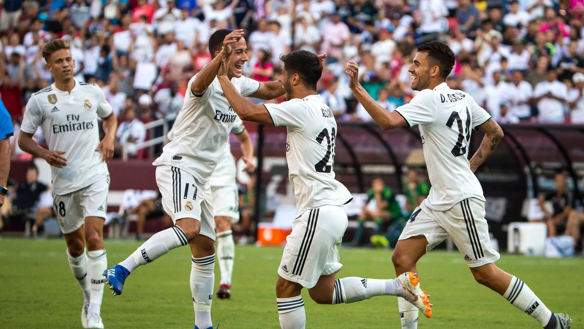 Asensio celebra uno de sus goles ante la Juventus Asensio celebra uno de sus goles ante la Juventus