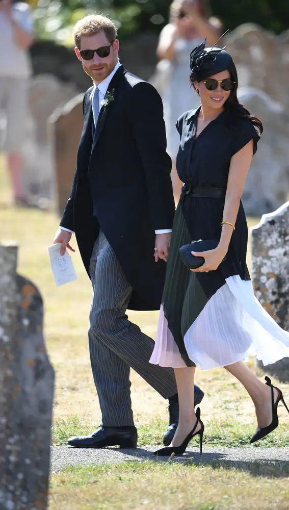 Meghan Markle y el príncipe Harry el día del cumpleaños de Meghan Meghan Markle y el príncipe Harry el día del cumpleaños de Meghan