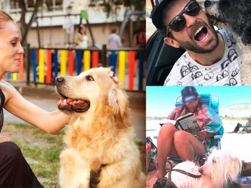 Los actores de 'Amar es para siempre' junto a sus mascotas Los actores de 'Amar es para siempre' junto a sus mascotas