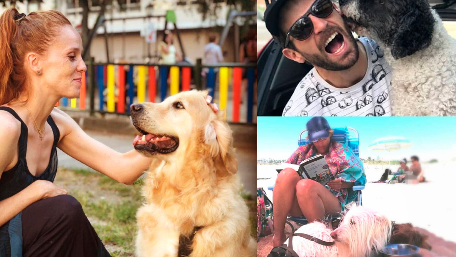 Los actores de 'Amar es para siempre' junto a sus mascotas