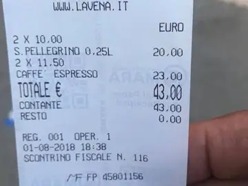 La cuenta de un restaurante que se ha hecho viral La cuenta de un restaurante que se ha hecho viral