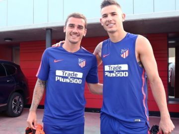 Griezmann y Lucas, de vuelta al trabajo