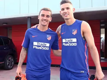 Griezmann y Lucas, de vuelta al trabajo Griezmann y Lucas, de vuelta al trabajo