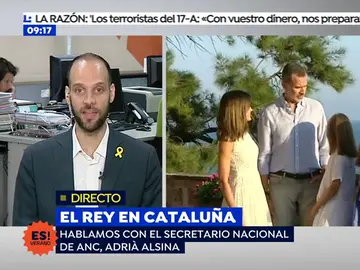 Adrià Alsina: "El rey renunció a serlo de parte de los catalanes después del discurso del 3 de octubre" Adrià Alsina: "El rey renunció a serlo de parte de los catalanes después del discurso del 3 de octubre"
