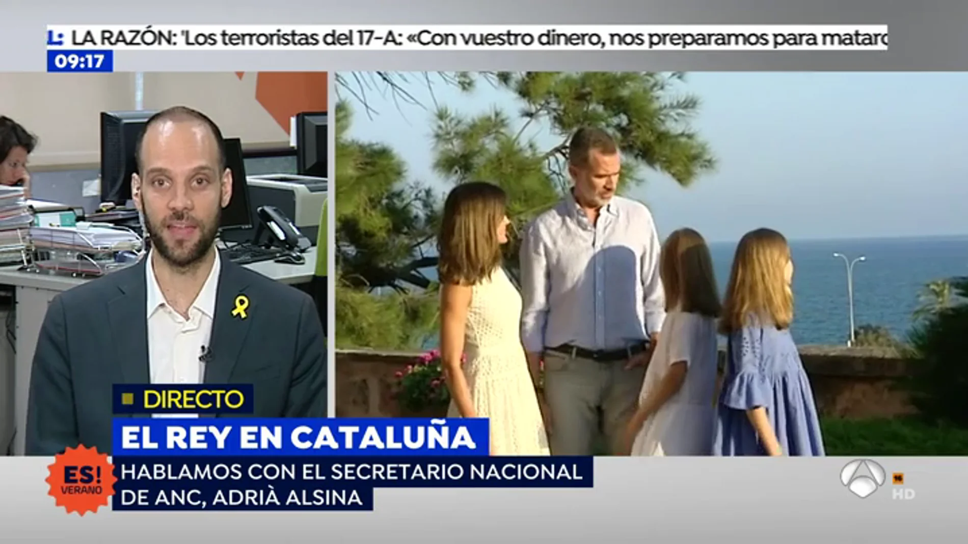 Adrià Alsina: "El rey renunció a serlo de parte de los catalanes después del discurso del 3 de octubre"