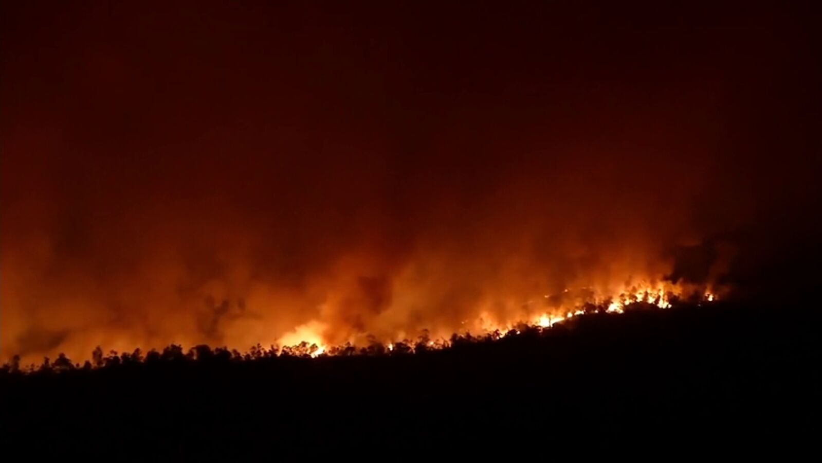 Medios aéreos se reincorporan a las tareas de extinción del incendio de Huelva