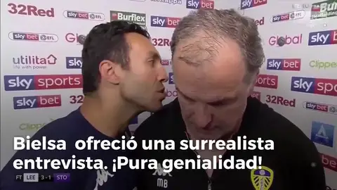 Marcelo Bielsa y sus clases de inglés: la entrevista más surrealista con traductor simultáneo Marcelo Bielsa y sus clases de inglés: la entrevista más surrealista con traductor simultáneo