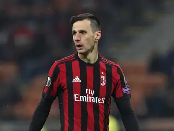 Nikola Kalinic en un partido con el Milan Nikola Kalinic en un partido con el Milan