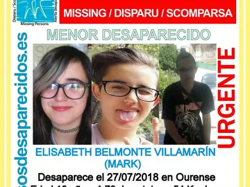 Menor desaparecido en Ourense Menor desaparecido en Ourense