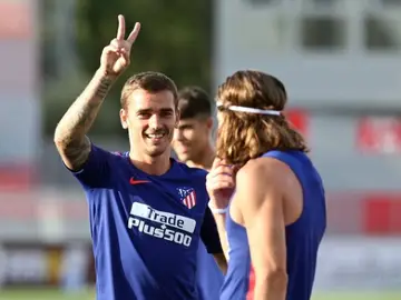 Antoine Griezmann en un entrenamiento Antoine Griezmann en un entrenamiento