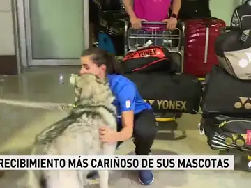 Carolina Marin recibimiento Carolina Marin recibimiento