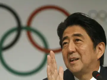 El primer ministro japonés, Shinzo Abe, en una rueda de prensa tras la presentación de Tokio 2020 El primer ministro japonés, Shinzo Abe, en una rueda de prensa tras la presentación de Tokio 2020