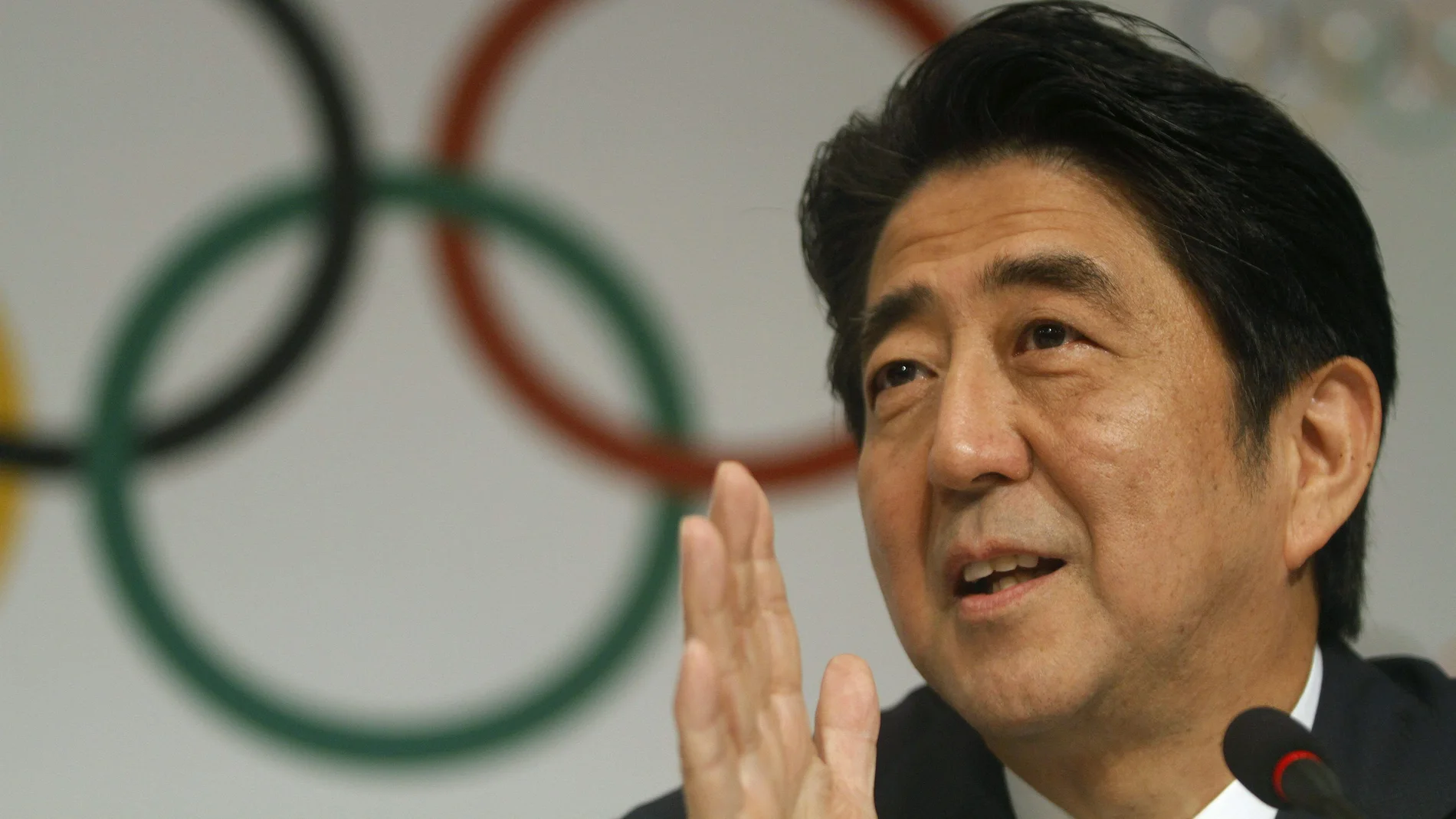 El primer ministro japonés, Shinzo Abe, en una rueda de prensa tras la presentación de Tokio 2020 El primer ministro japonés, Shinzo Abe, en una rueda de prensa tras la presentación de Tokio 2020