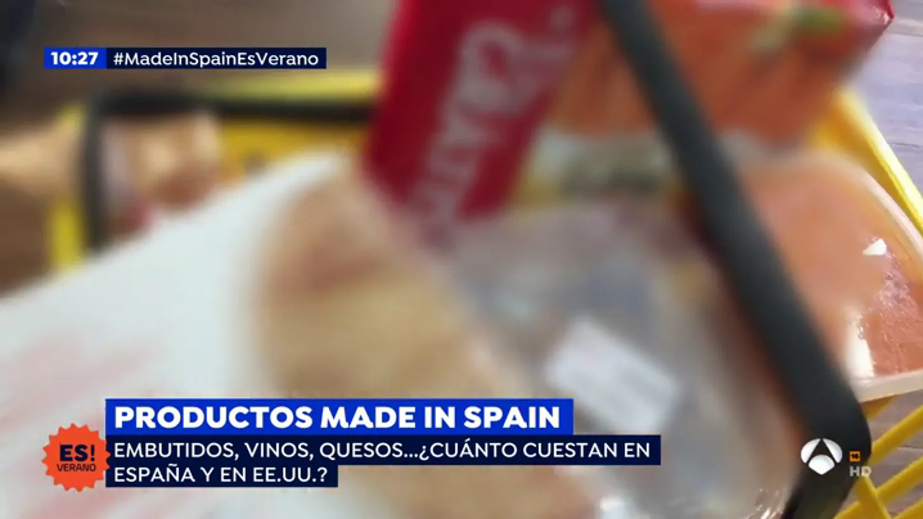 ¿A cuánto se venden los productos de alimentación españoles en el extranjero?