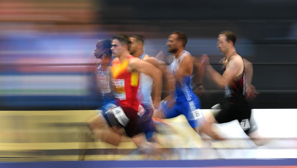 Bruno Hortelano durante los Campeonatos de Europa de Atletismo