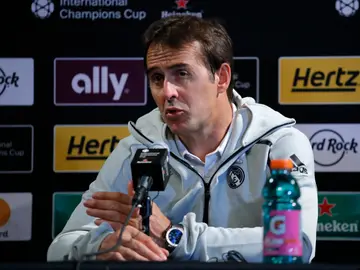 Julen Lopetegui tras vencer a la Roma Julen Lopetegui tras vencer a la Roma