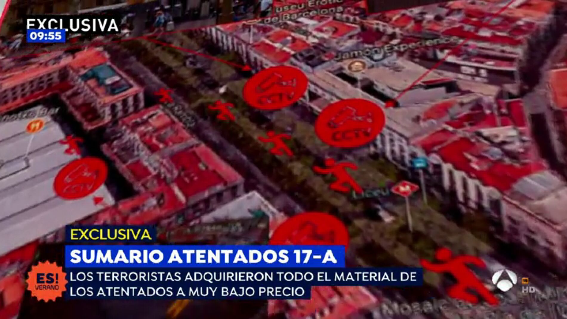 As&iacute; fue la huida del yihadista que realiz&oacute; los atentados en Barcelona