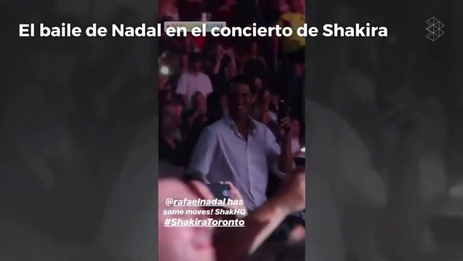 El sensual baile de Rafa Nadal en el concierto de Shakira que ha compartido la cantante: 