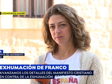 Sandra, hija de la presidenta del 'Movimiento por España': "Hay que agradecer lo que hizo Franco por España y la Iglesia Católica"
