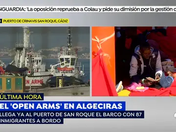 Los pasos que seguirán los inmigrantes del barco Open Arms al desembarcar en el puerto de San Roque Los pasos que seguirán los inmigrantes del barco Open Arms al desembarcar en el puerto de San Roque