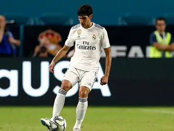 Jesús Vallejo, en un partido con el Real Madrid Jesús Vallejo, en un partido con el Real Madrid
