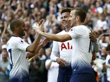 El Tottenham celebra un gol El Tottenham celebra un gol