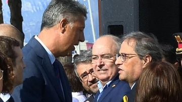 Enfrentamiento verbal entre Albiol y Torra Enfrentamiento verbal entre Albiol y Torra