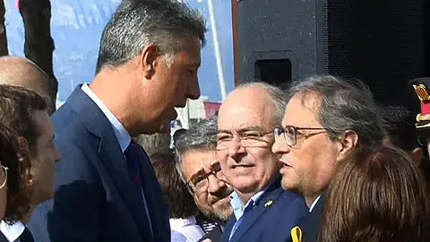 Enfrentamiento verbal entre Albiol y Torra Enfrentamiento verbal entre Albiol y Torra