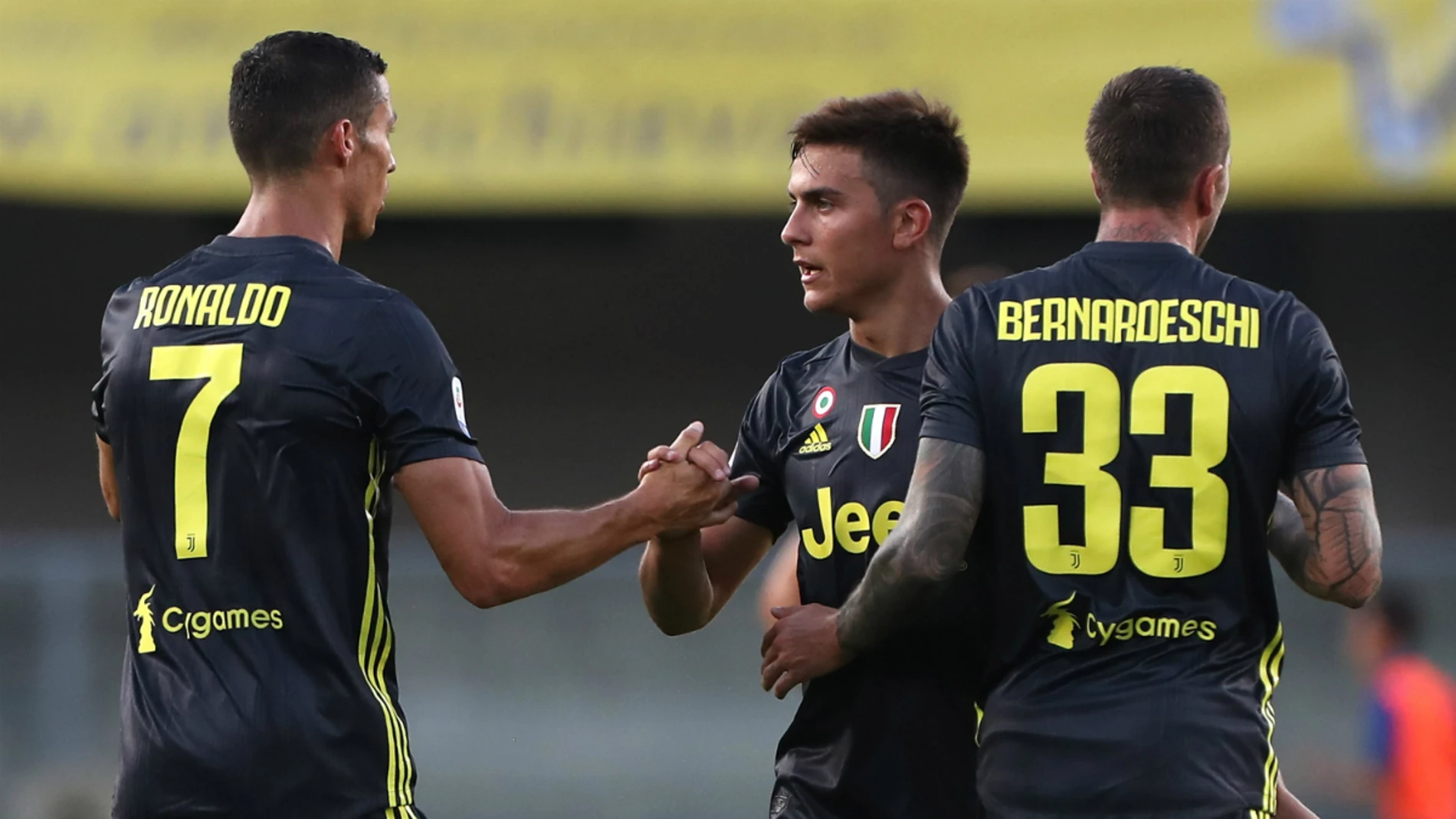 Cristiano celebra un gol de la Juventus Cristiano celebra un gol de la Juventus