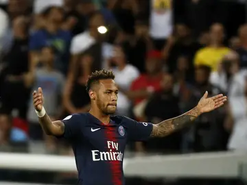 Neymar, con el PSG Neymar, con el PSG