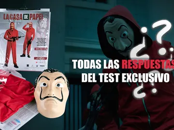Todas las respuestas del test exclusivo de 'La casa de papel' para conseguir un disfraz Todas las respuestas del test exclusivo de 'La casa de papel' para conseguir un disfraz