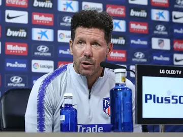 Simeone, en rueda de prensa Simeone, en rueda de prensa