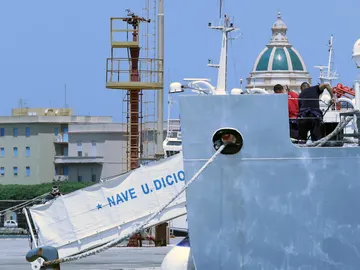 El barco de la Guardia Costera italiana 'Diciotti' El barco de la Guardia Costera italiana 'Diciotti'