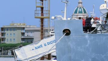 El barco de la Guardia Costera italiana 'Diciotti'
