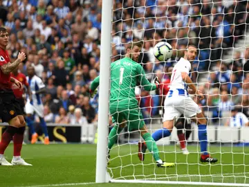 De Gea recibe un gol De Gea recibe un gol
