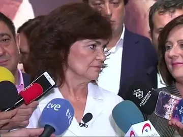 Carmen Calvo sobre las polémicas declaraciones de Quim Torra: "Con una frase inaceptable no se ataca al Estado Español" Carmen Calvo sobre las polémicas declaraciones de Quim Torra: "Con una frase inaceptable no se ataca al Estado Español"