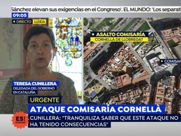 Teresa Cunillera, delegada del Gobierno en Cataluña: "Este ataque no ha tenido consecuencias"