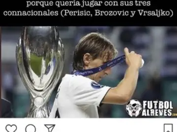 Respuesta de Modric en Instagram Respuesta de Modric en Instagram