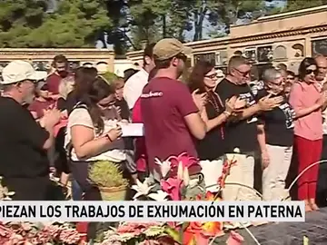 Empiezan los trabajos de exhumación de otra fosa común en el cementerio de Paterna Empiezan los trabajos de exhumación de otra fosa común en el cementerio de Paterna