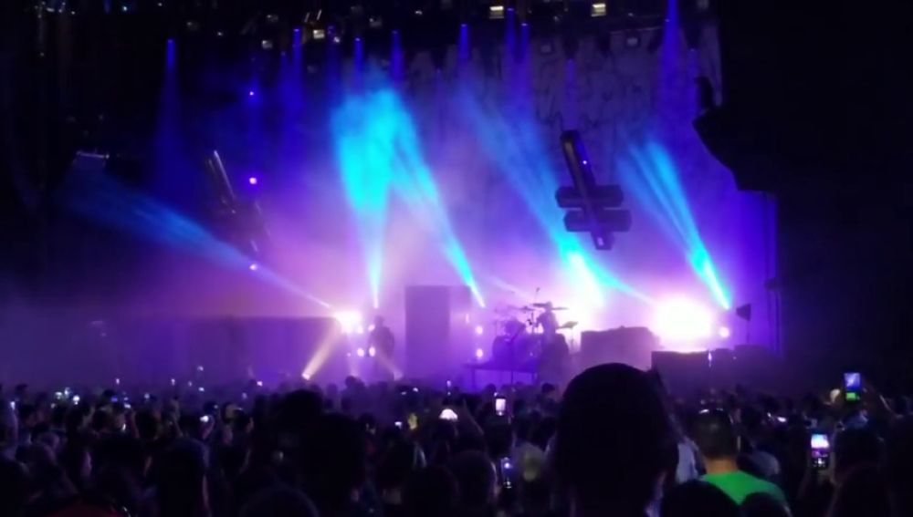 Marilyn Manson se desmaya en pleno concierto en Houston (Estados Unidos)