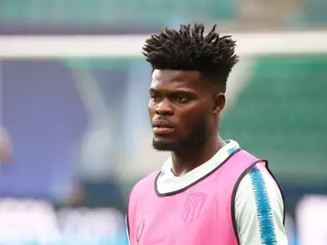 Thomas Partey con el Atlético de Madrid Thomas Partey con el Atlético de Madrid