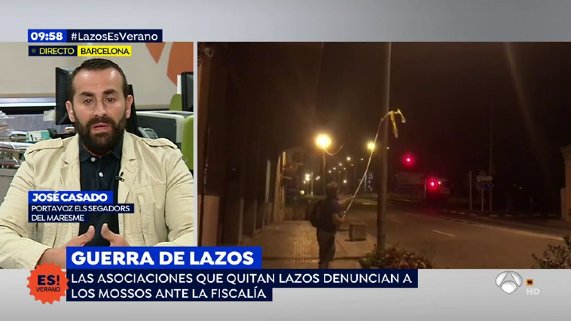 Casado, portavoz 'Els segadors del Maresme' denuncia las agresiones: "Un concejal de la CUP nos agredi&oacute;"