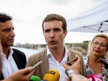 El presidente del PP, Pablo Casado