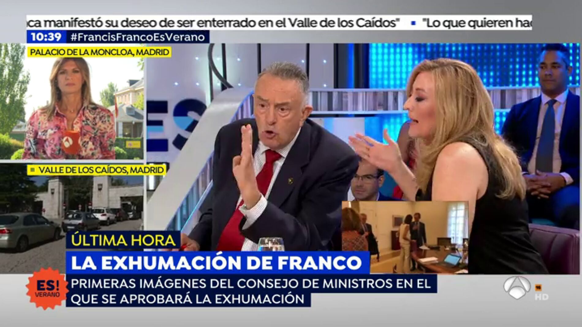 La discusi&oacute;n entre Emilio P&eacute;rez y Elisa Beni: "No juegue con las palabras, eso es mentira"
