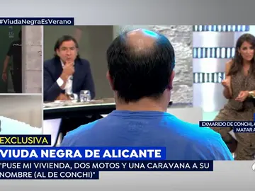 El segundo marido de la 'viuda negra' de Alicante: "Tuve miedo durante cuatro años y estar hoy aquí es casi un milagro" El segundo marido de la 'viuda negra' de Alicante: "Tuve miedo durante cuatro años y estar hoy aquí es casi un milagro"