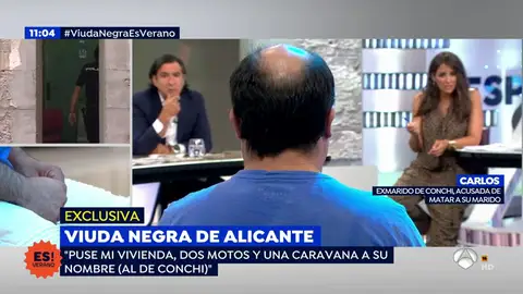 El segundo marido de la 'viuda negra' de Alicante: "Tuve miedo durante cuatro años y estar hoy aquí es casi un milagro" El segundo marido de la 'viuda negra' de Alicante: "Tuve miedo durante cuatro años y estar hoy aquí es casi un milagro"