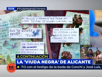 'Espejo Público' muestra la carta de mofa y amenaza que el tercer marido de la 'Viuda Negra' de Alicante mandó al segundo
